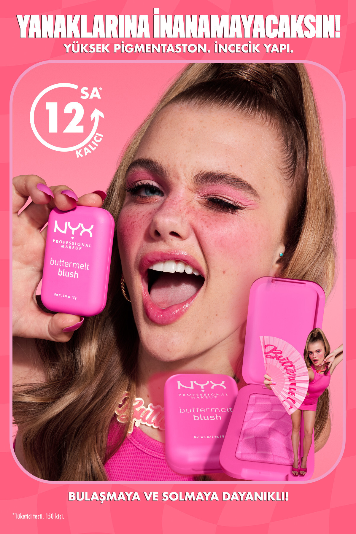 پودر رژ گونه کرمی ماندگار 12 ساعته Buttermelt Blush - 04 U Know Butta