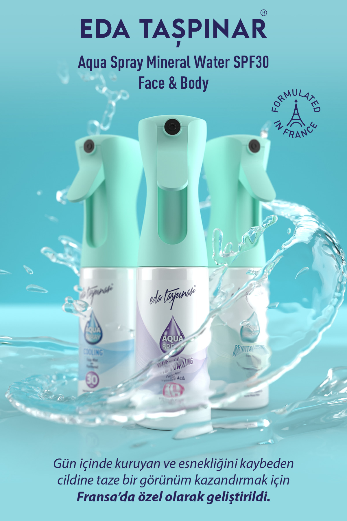 اسپری طراوت‌بخش صورت با SPF 30 - 200 میلی‌لیتر (EGY0078) — EDA-00385 — تصویر 5 از 6