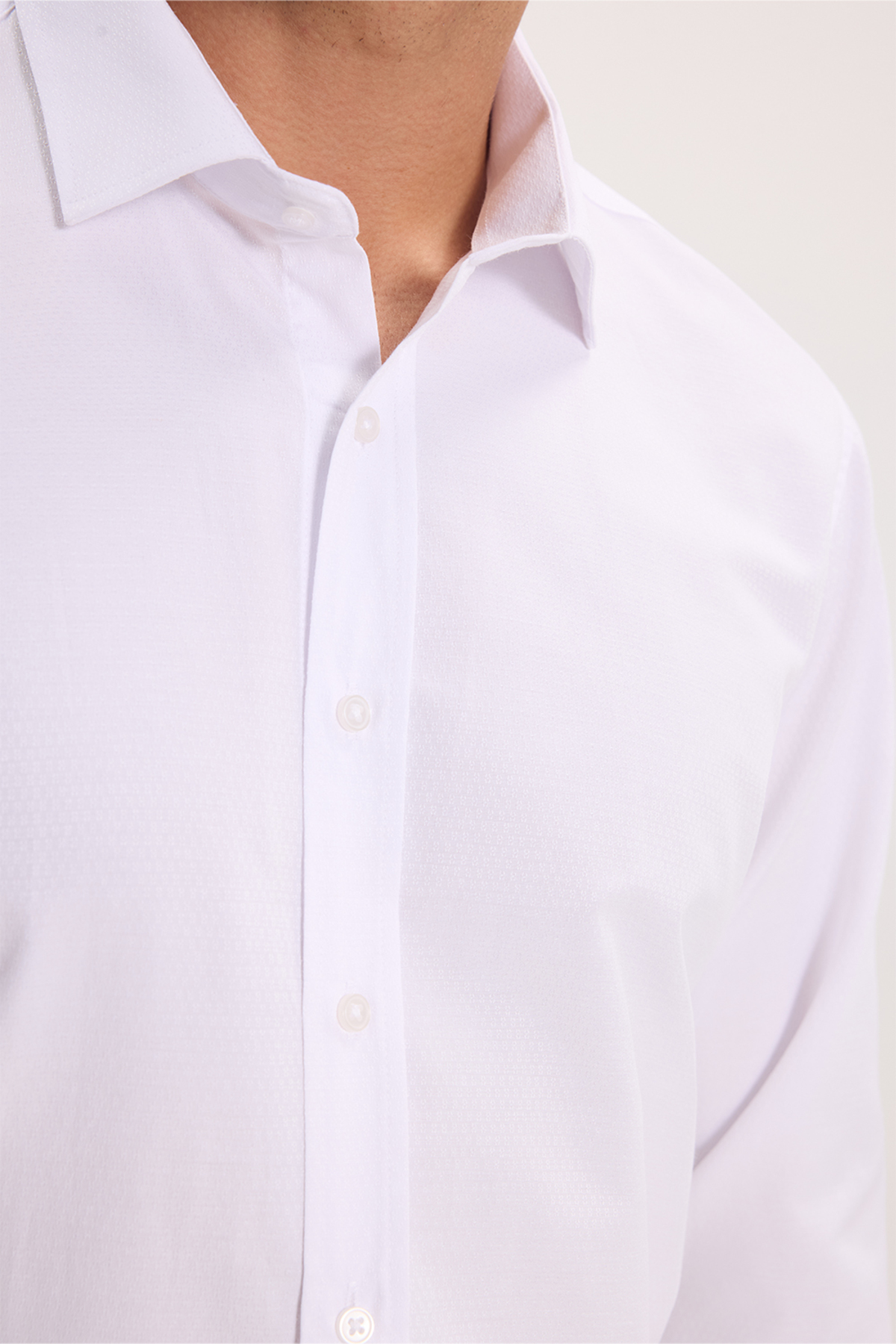 پیراهن مردانه سفید تودورز | اورجینال MD17003-365 - تصویر 3