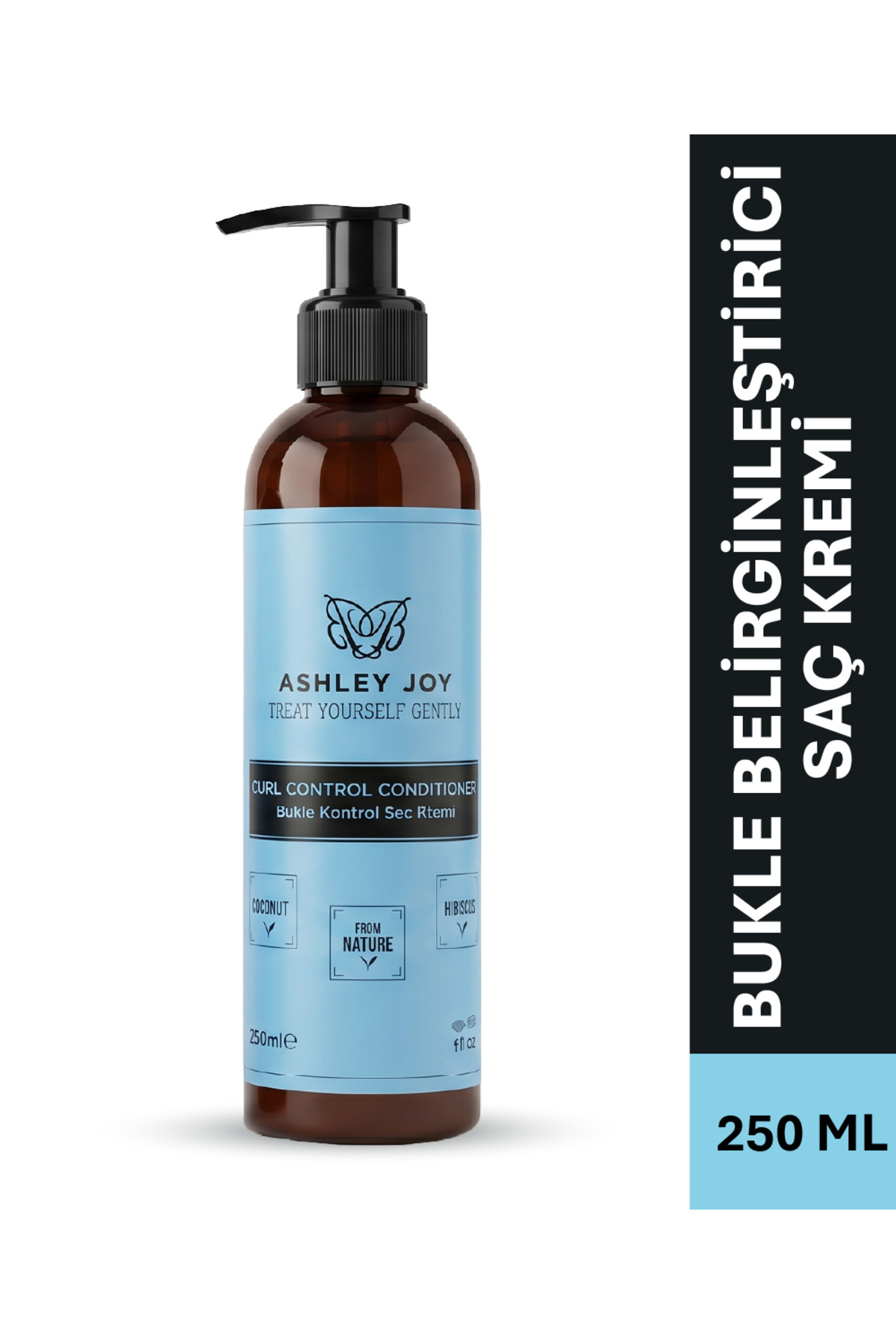ASHLEY JOY Bukle Belirginleştirici Kıvırcık ve Dalgalı Saçlara Özel Bakım Kremi 250 ML Vegan — AJ.02.00048