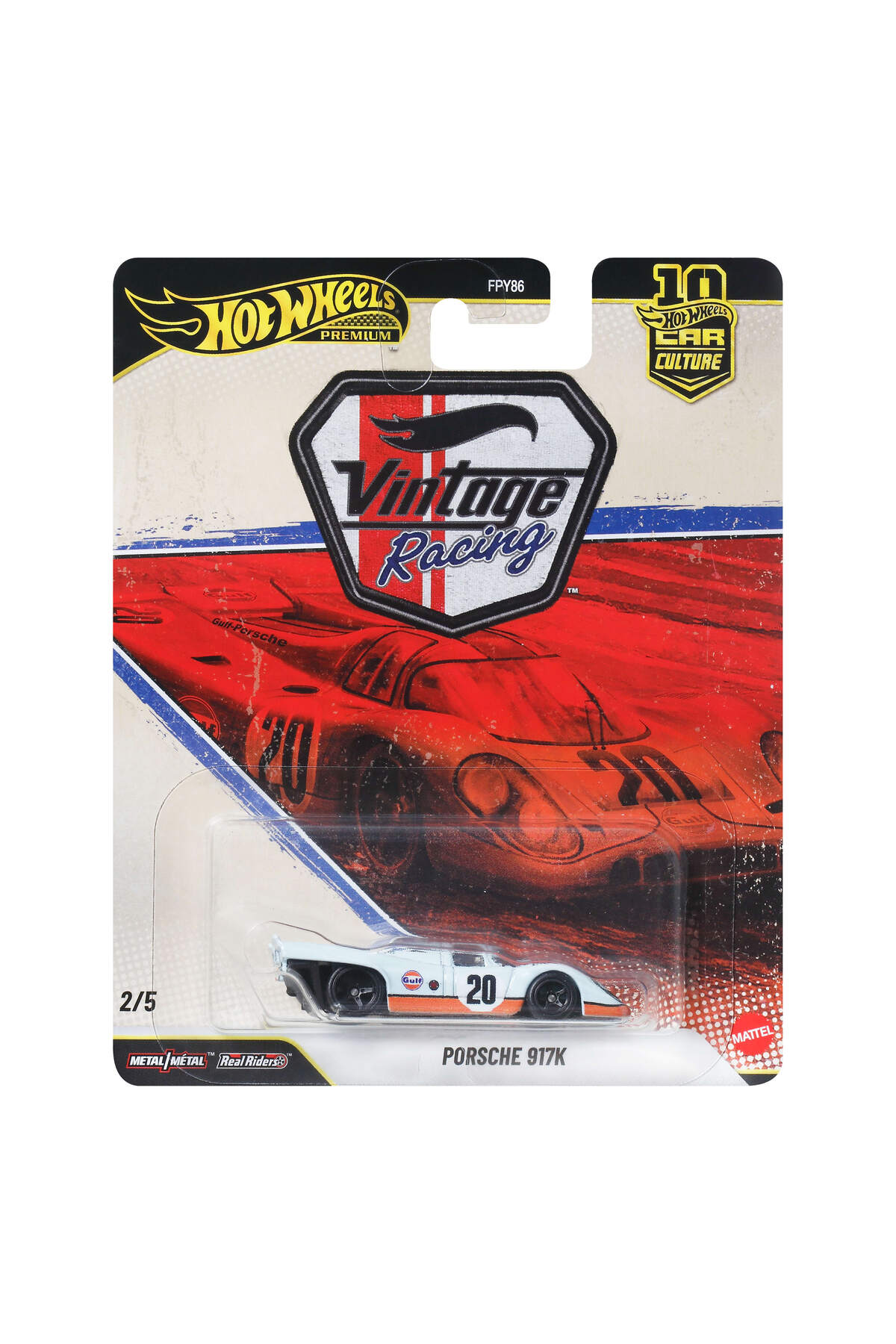 HOT WHEELS Car Culture Premium 1:64 Scale Porsche 917K Metal Toy