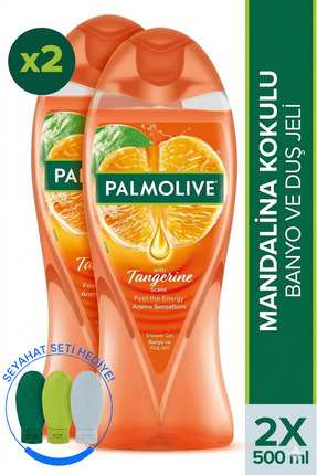 Palmolive Aroma Sensations Feel the Energy Mandalina Kokulu 2'li Duş Jeli 500...