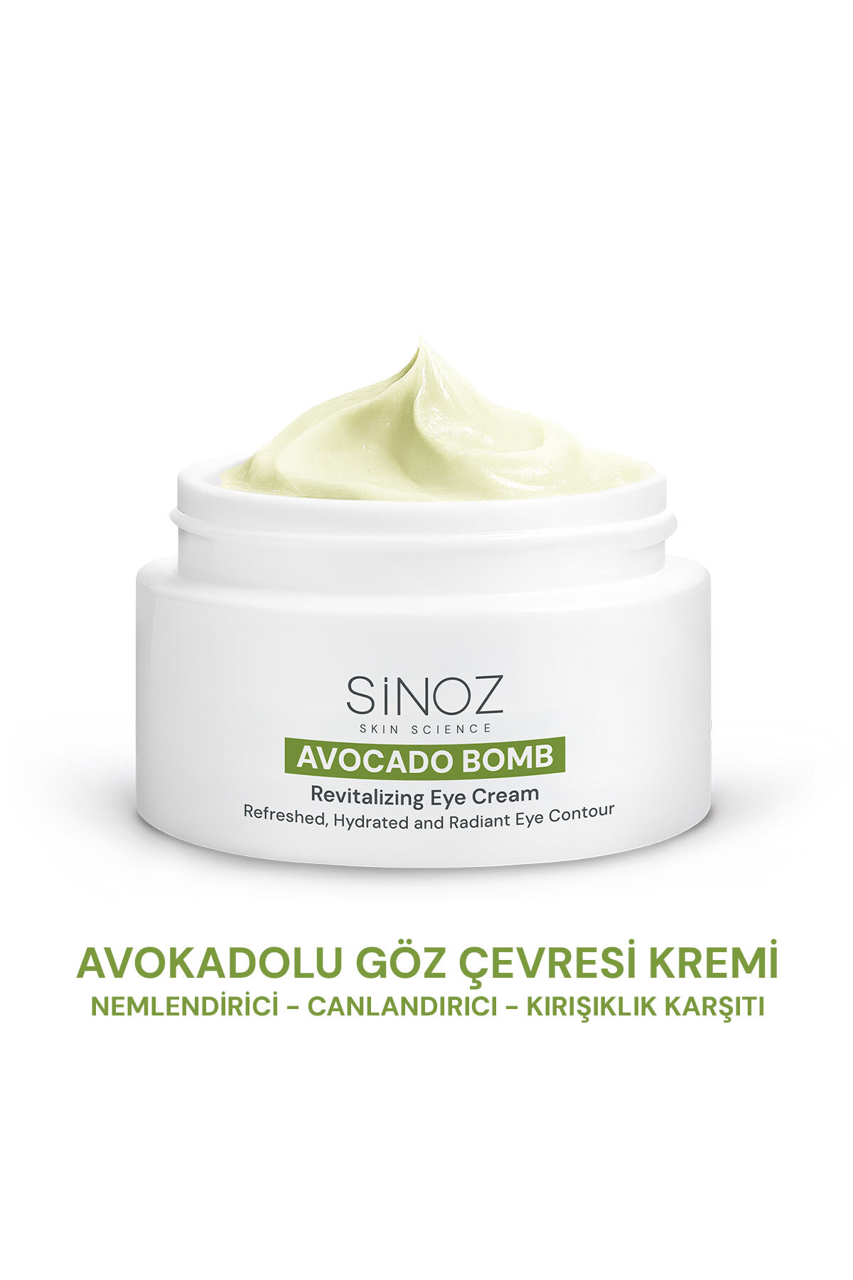 SİNOZ Avokado Bomb Göz Çevresi Bakım Kremi - Nemlendirici Canlandırıcı Kırışı...