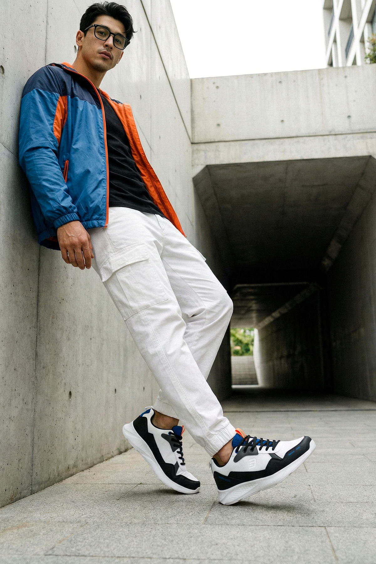 DS Rolando Beyaz Mavi Unisex Sneaker 4