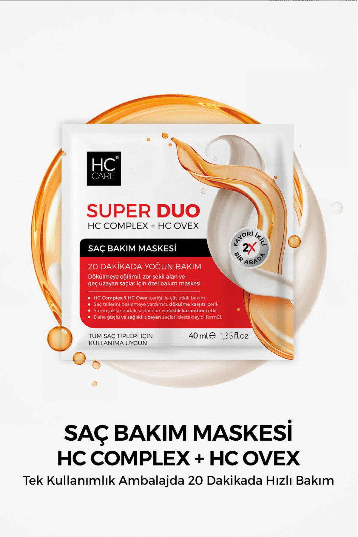 Süper Duo 20 Dakikada Yoğun Onarıcı & Nemlendirici Saç Maskesi — 80777 — تصویر 7 از 7