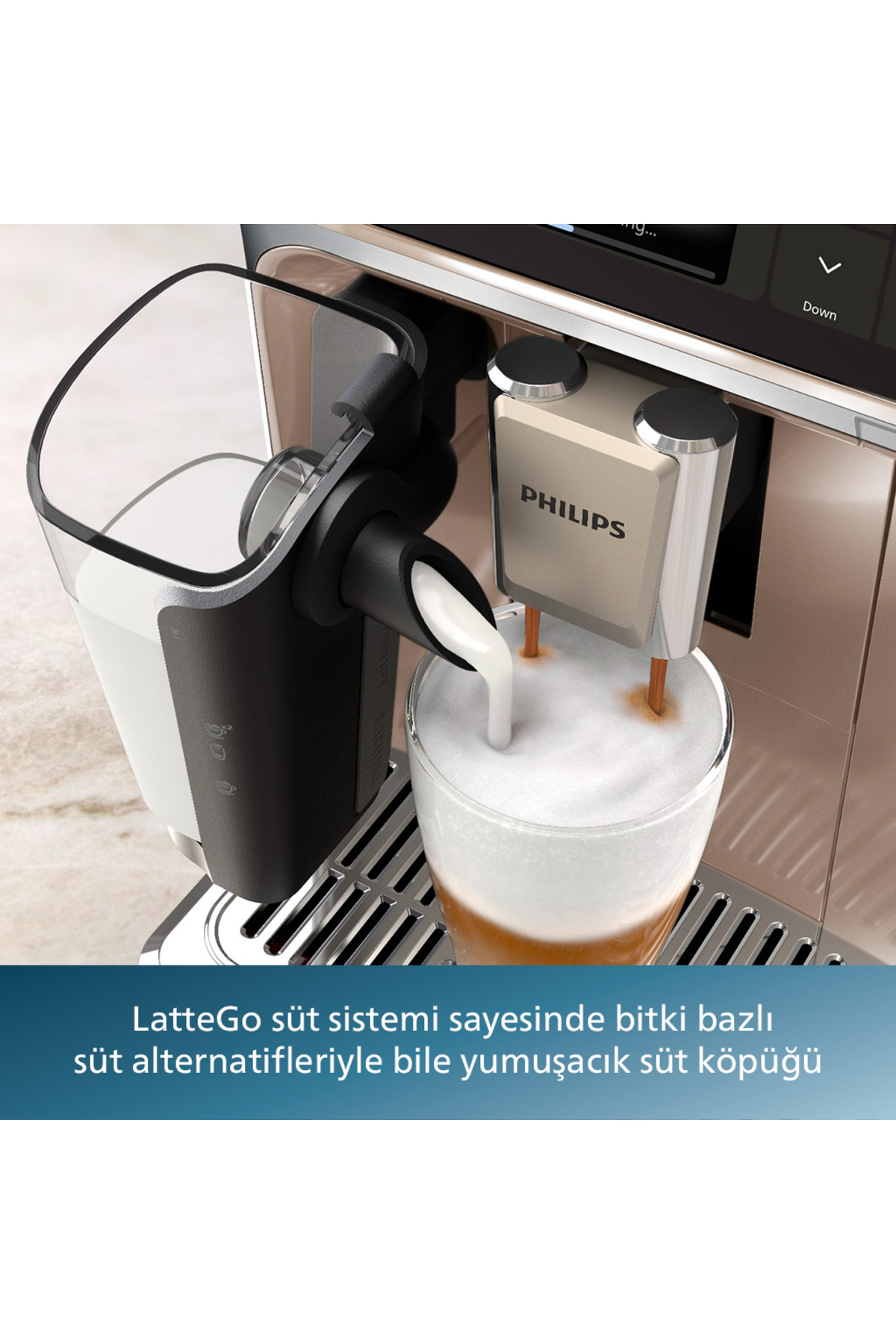 5500 Serisi LatteGo Tam Otomatik Espresso Makinesi, 20 Sıcak ve Soğuk İçecek, EP5543/80 4