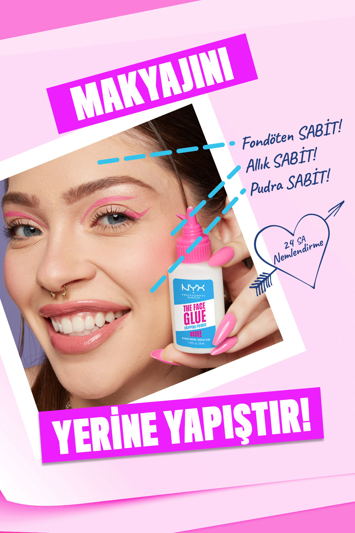 پایه آرایشی با ماندگاری 12 ساعته پرایمر چسب صورت — مشکی 800897266004 — تصویر 4 از 9
