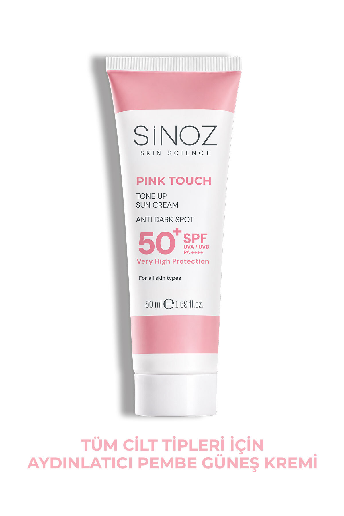 SİNOZ Pink Touch SPF50+ Aydınlatıcı Pembe Yüz Güneş Kremi PA++++ Tüm Ciltler ...