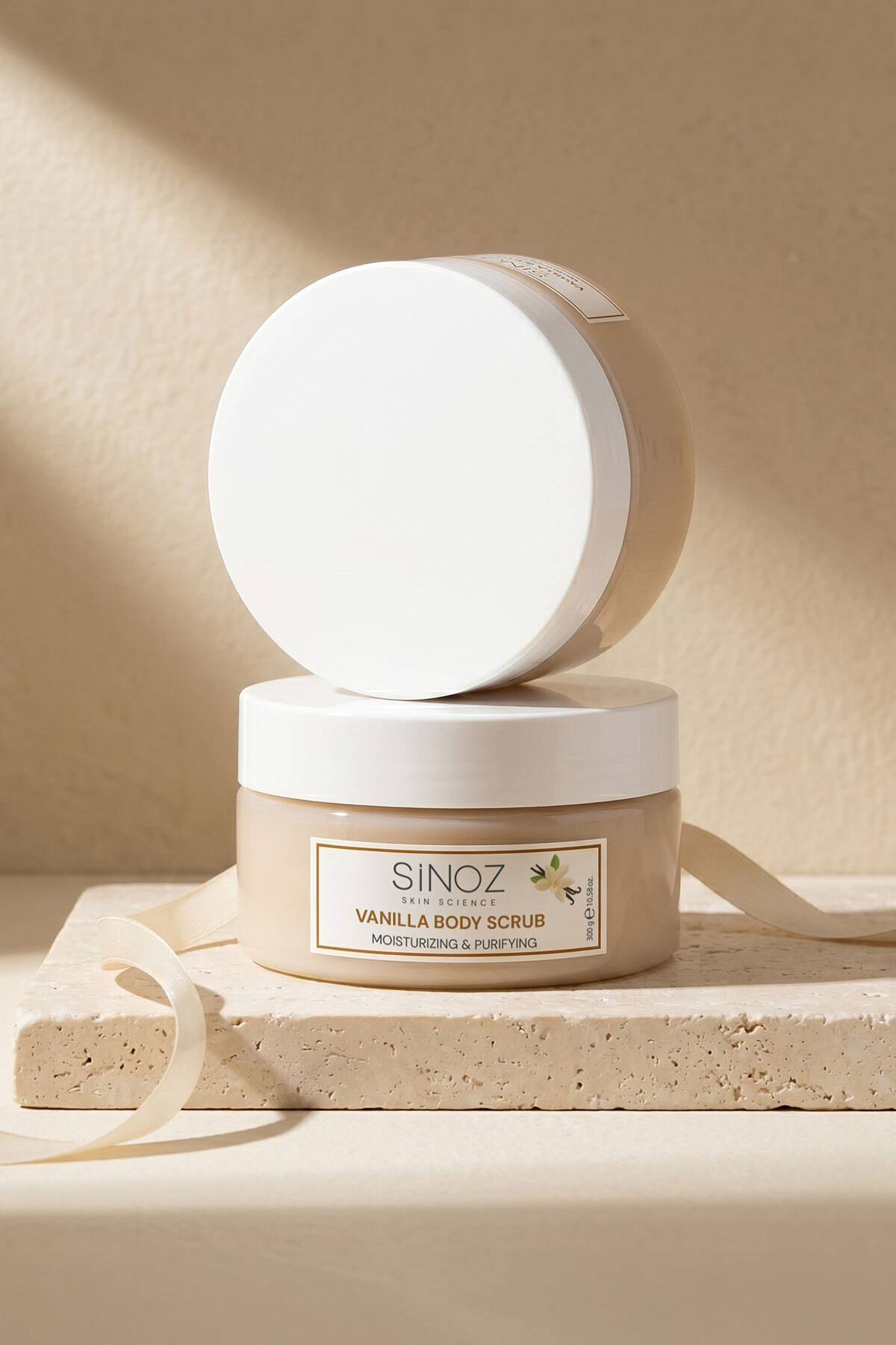 Sinoz Body Scrub Besleyici Arındırıcı Nemlendirici Vanilyalı Vücut