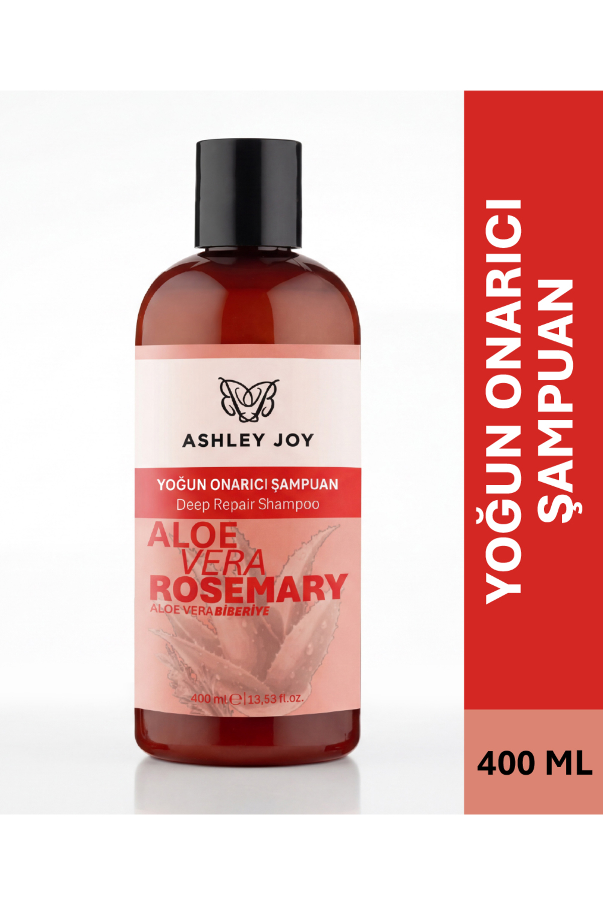 ASHLEY JOY Yıpranmış Saçlara Özel Biberiye İçeren Yoğun Onarıcı Şampuan 400 ml — AJ.01.00003
