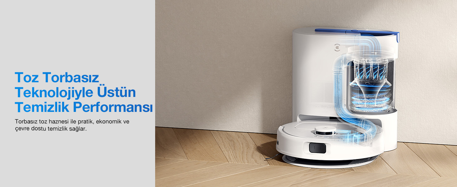 Ecovacs Deebot N20e Plus Robot Süpürge ve Paspas