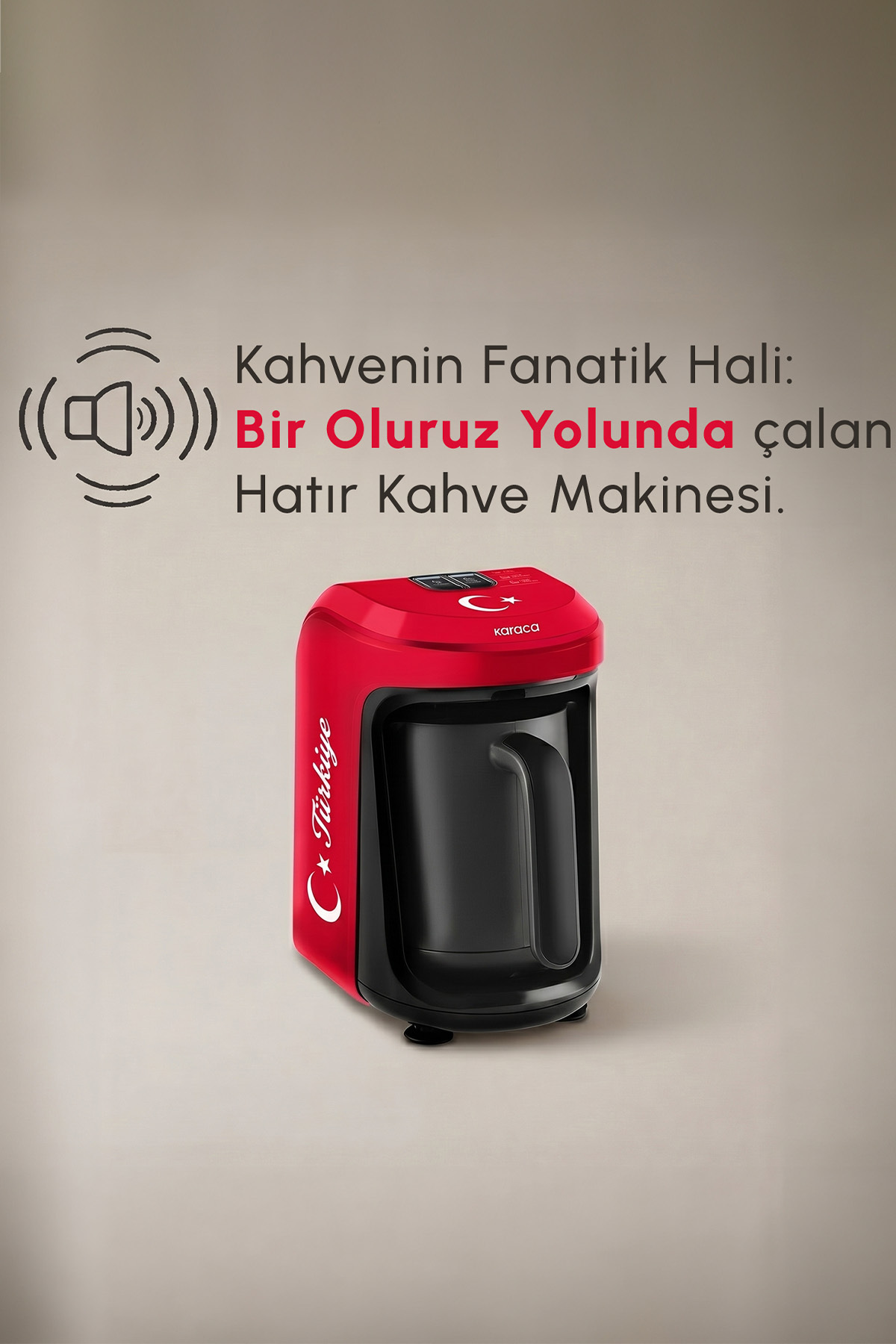 Hatır Hüps Türkiye Türk Kahve Makinesi Bayrak Kırmızısı 8