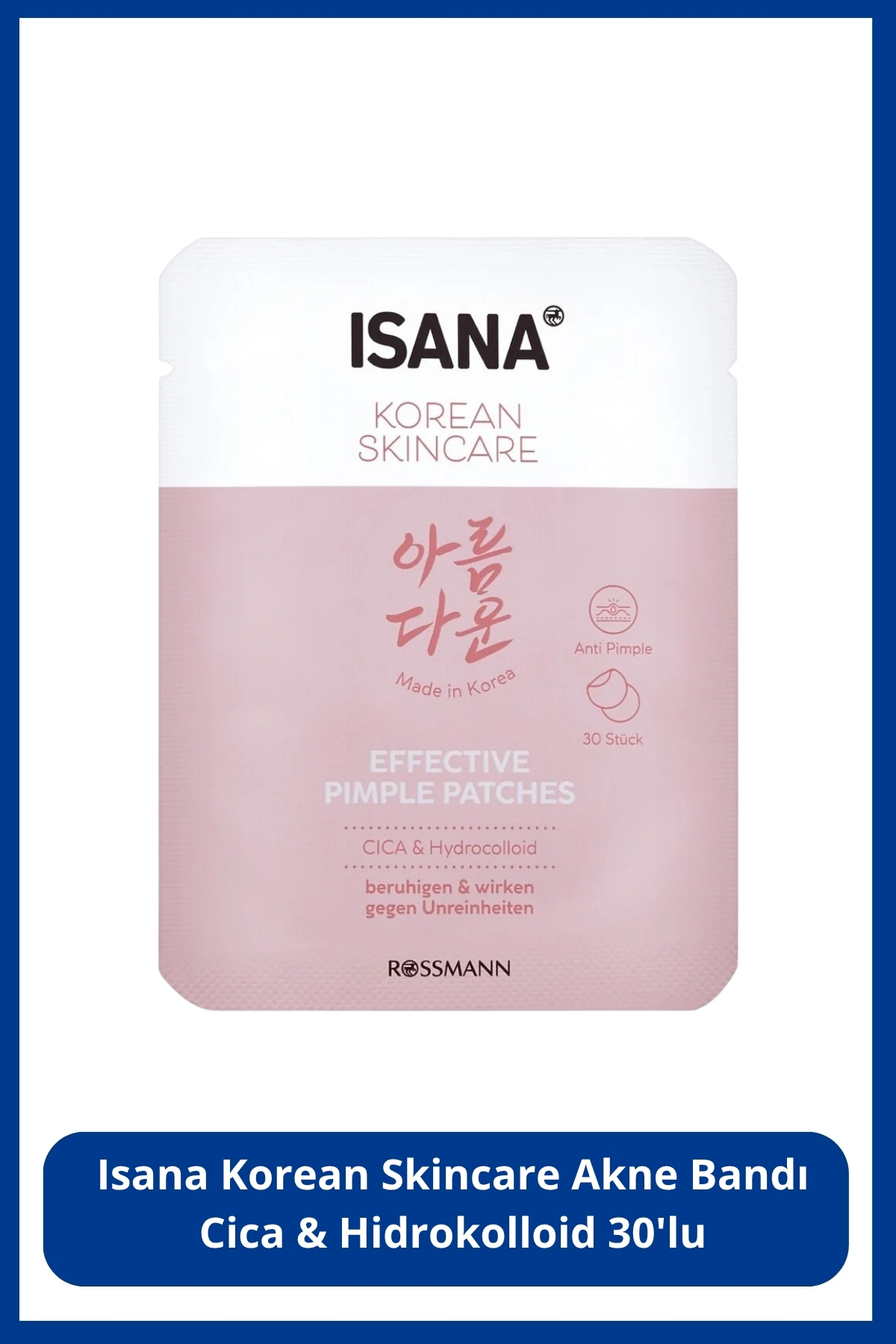 Korean Beauty Cica İçeren Akne & Sivilce Kurutucu Kızarıklık Azaltıcı Hidrokolloid Bant – 30’lu — SR25090178 — تصویر 1 از 3