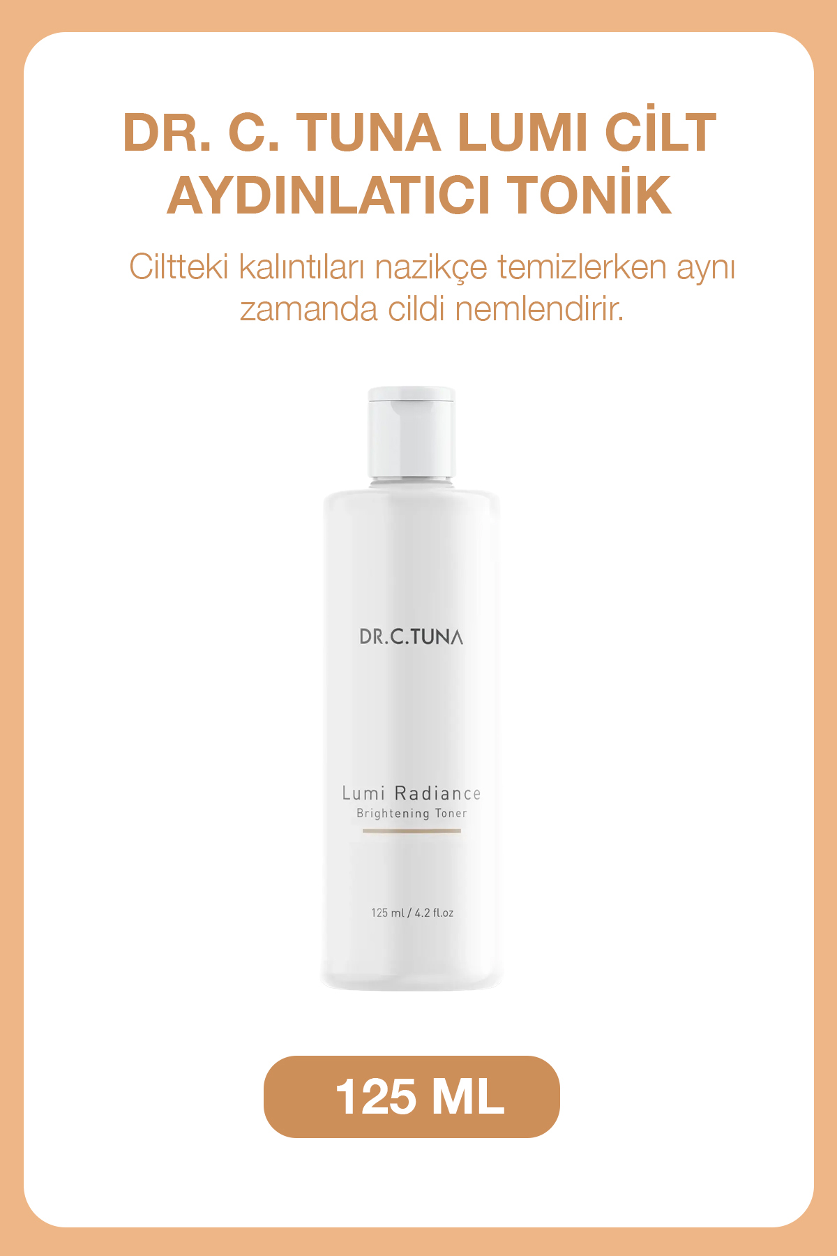 Dr. C. Tuna Lumi Cilt Aydınlatıcı Tonik 125 ml — 52526f4d-a101-ec11-833b-000d3a71539d — تصویر 1 از 2