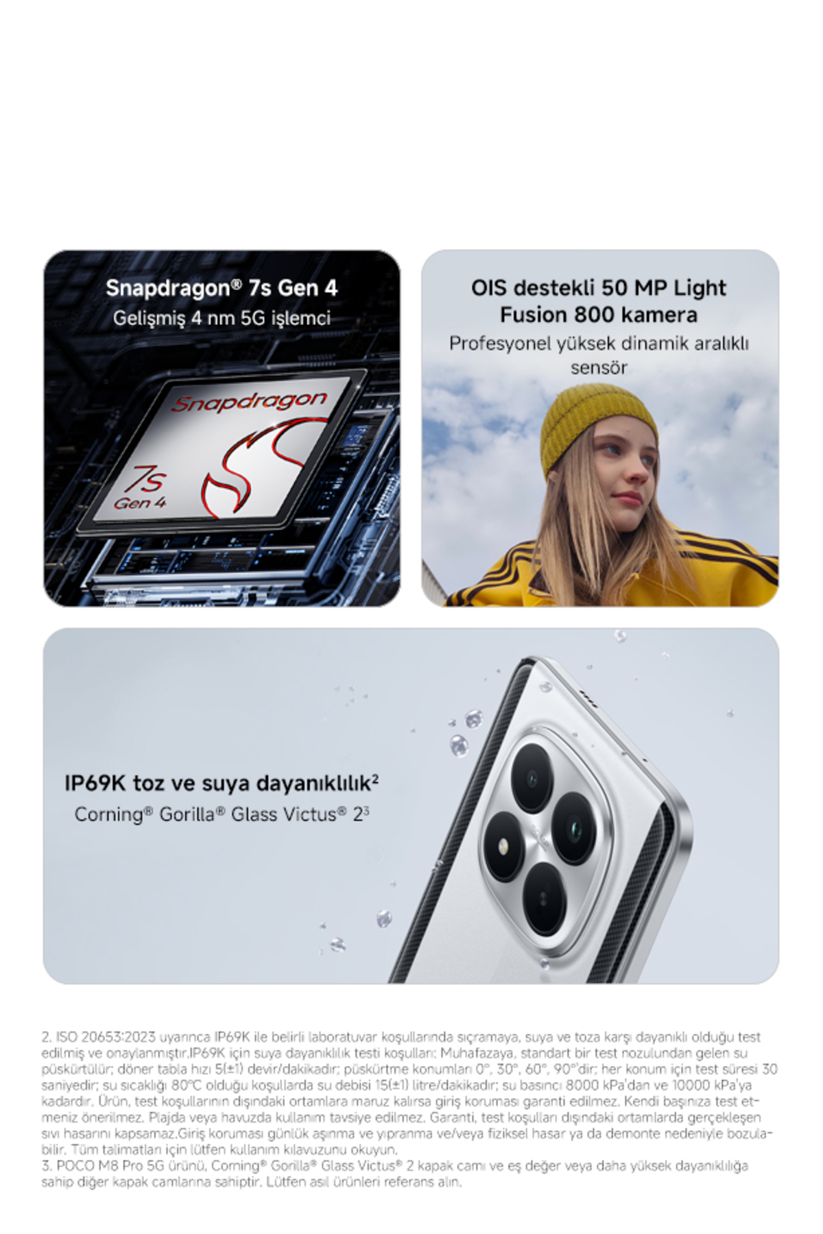 POCO M8 Pro 5G 8GB+256GB Siyah (Xiaomi Türkiye Garantili)