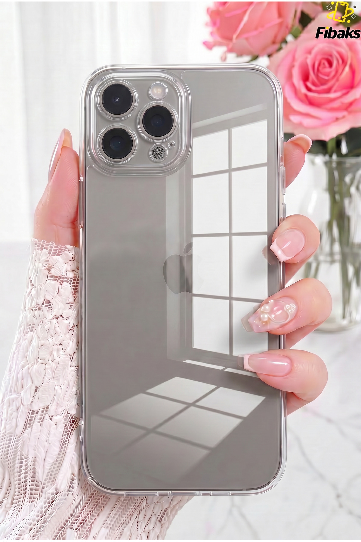 iPhone 15 Pro Max Case Camera Shielded Transparent Ultra Thin Flexible Colorless Silicone Cover
