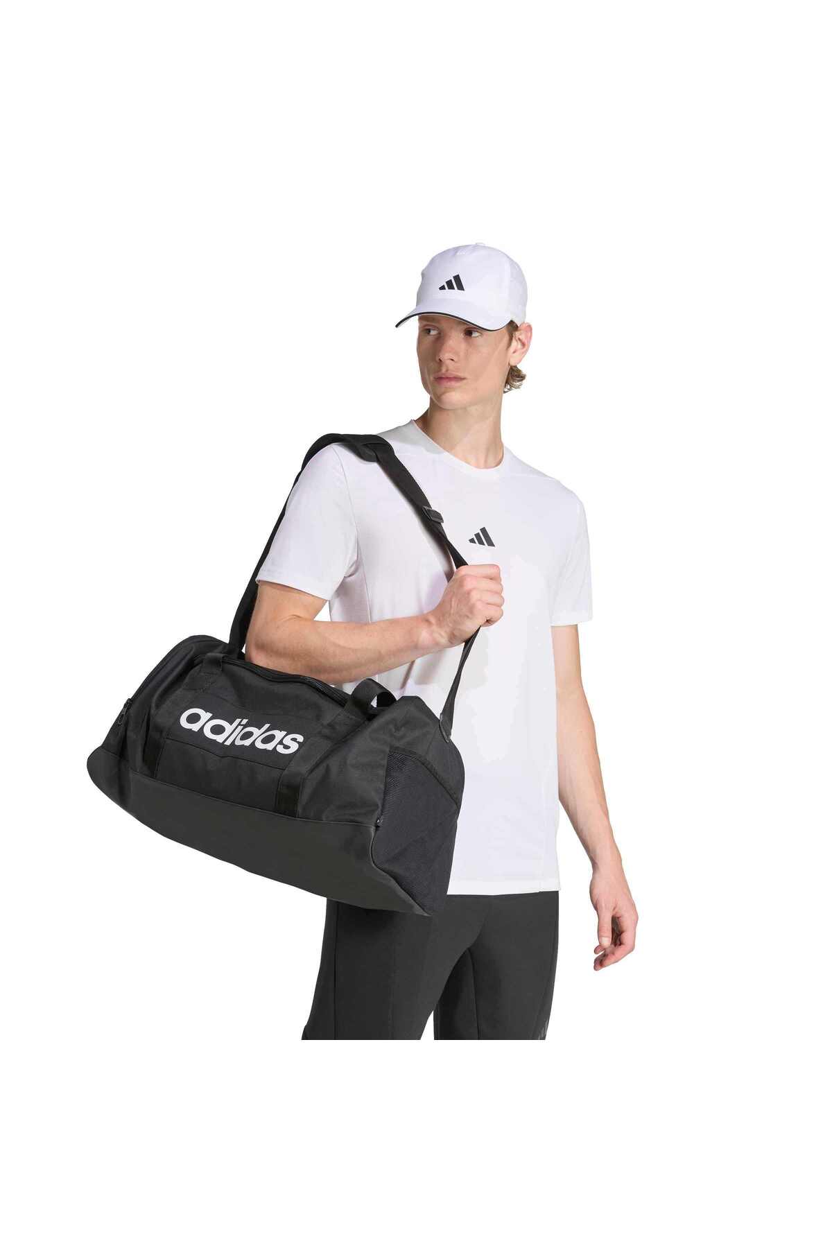 adidas Linear Duffel M Unisex Spor Çantası JD9555 görsel 8