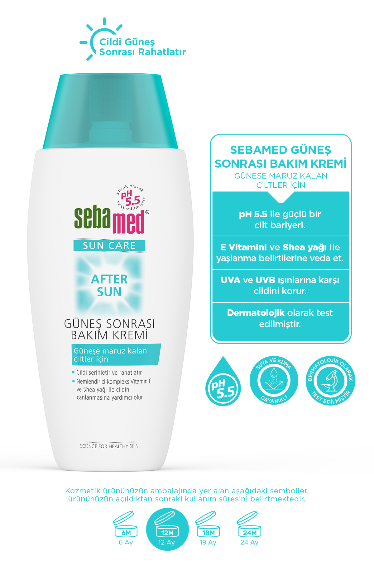 Güneş Sonrası Balsam 150 ml After Sun Nemlendirici Yatıştırıcı Serinletici Rahatlatıcı — 4103040898630 — تصویر 2 از 3