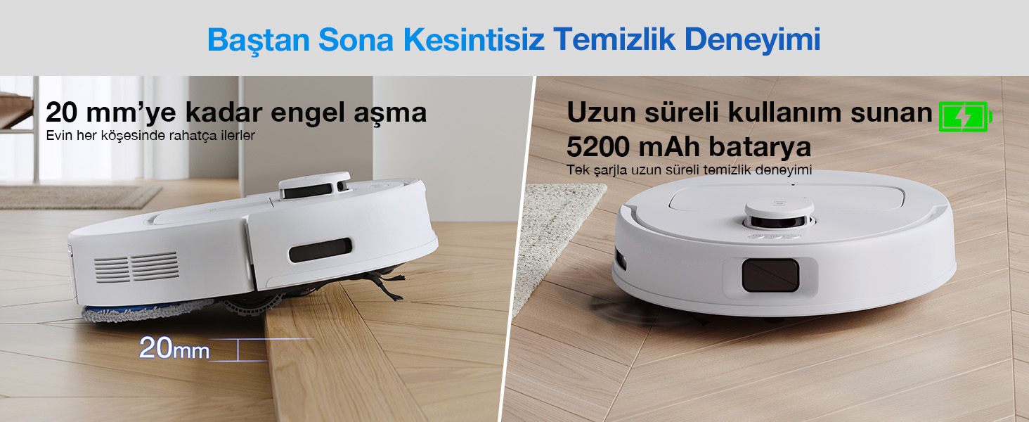 Ecovacs Deebot N20e Plus Robot Süpürge ve Paspas