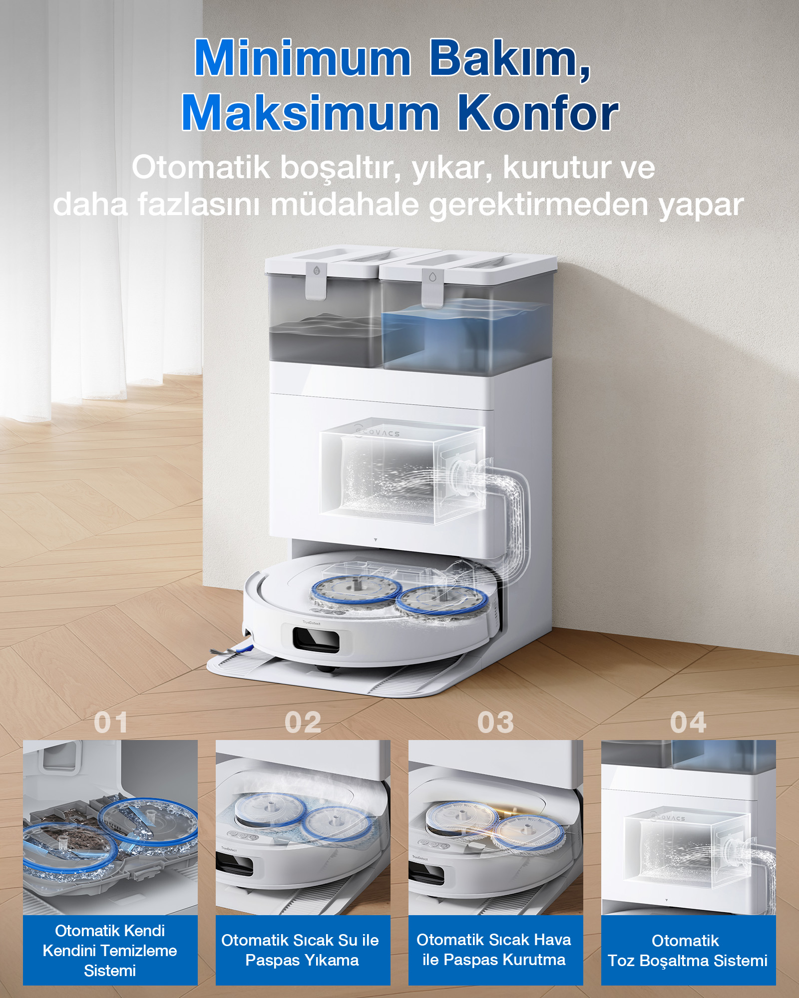Ecovacs Deebot T30C Prime Omni Robot Süpürge