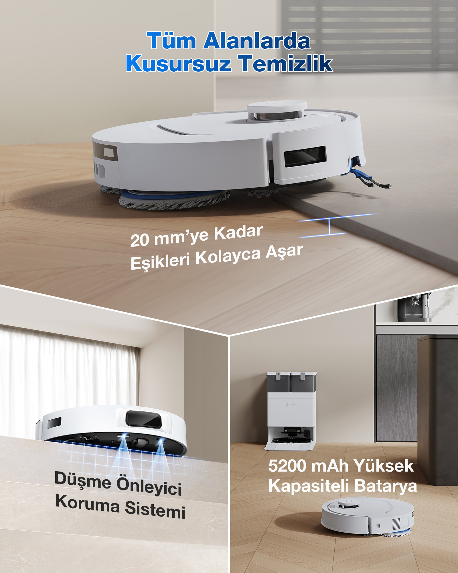 Ecovacs Deebot T30C Prime Omni Robot Süpürge