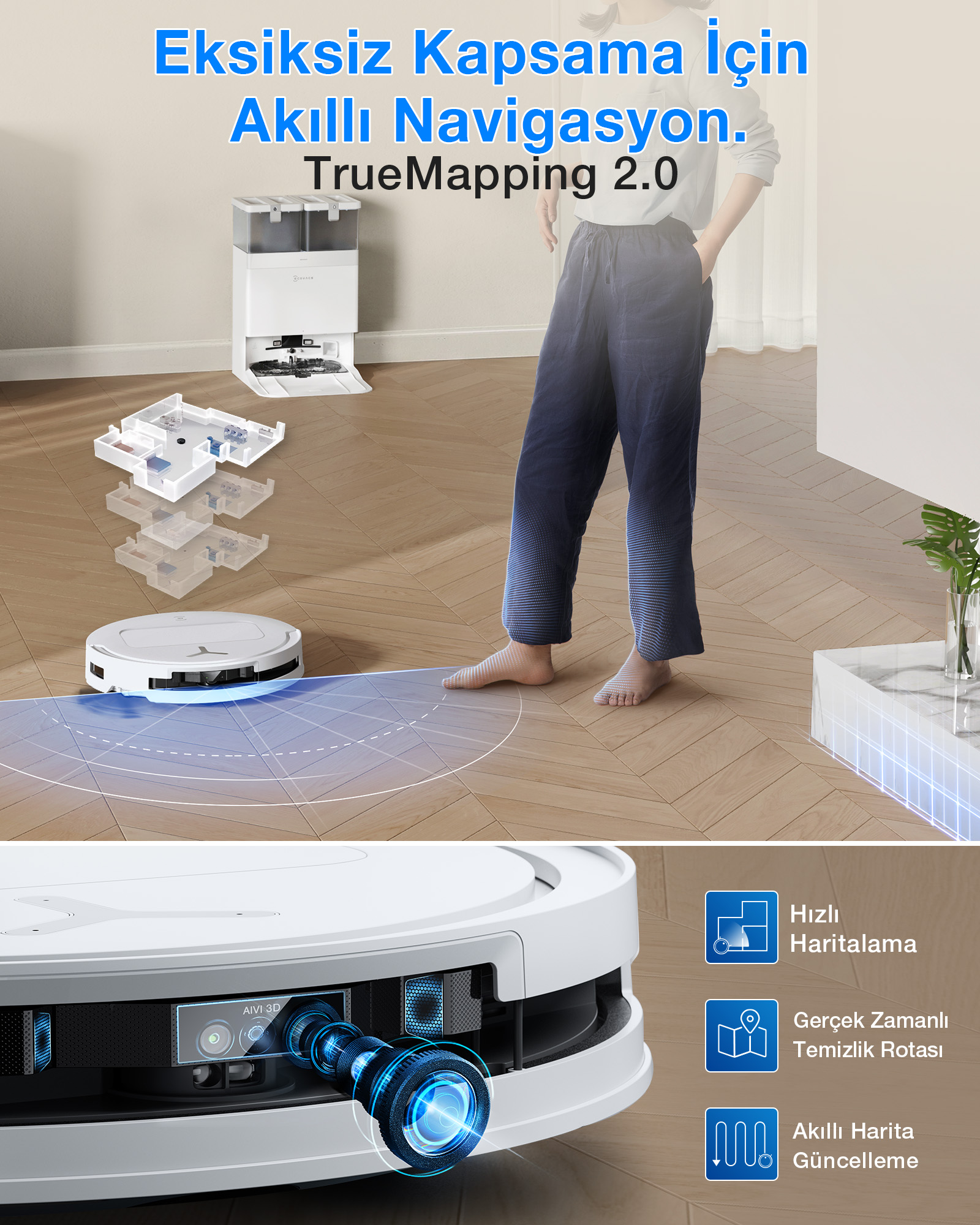ECOVACS Deebot T50S Omni Robot Süpürge