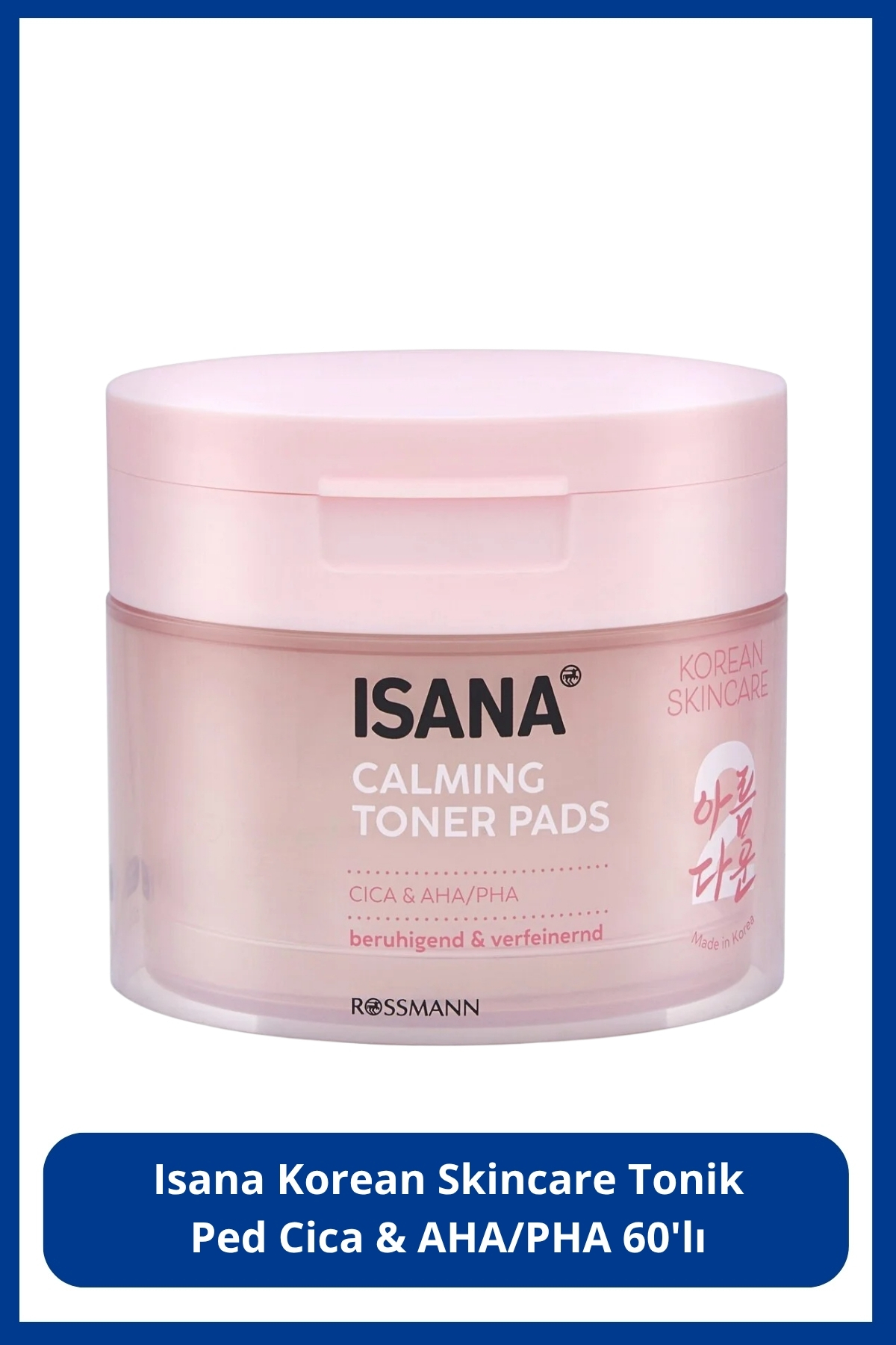 ISANA Korean Skincare Tonik Ped Cica & AHA/PHA 60'lı — SR25090175