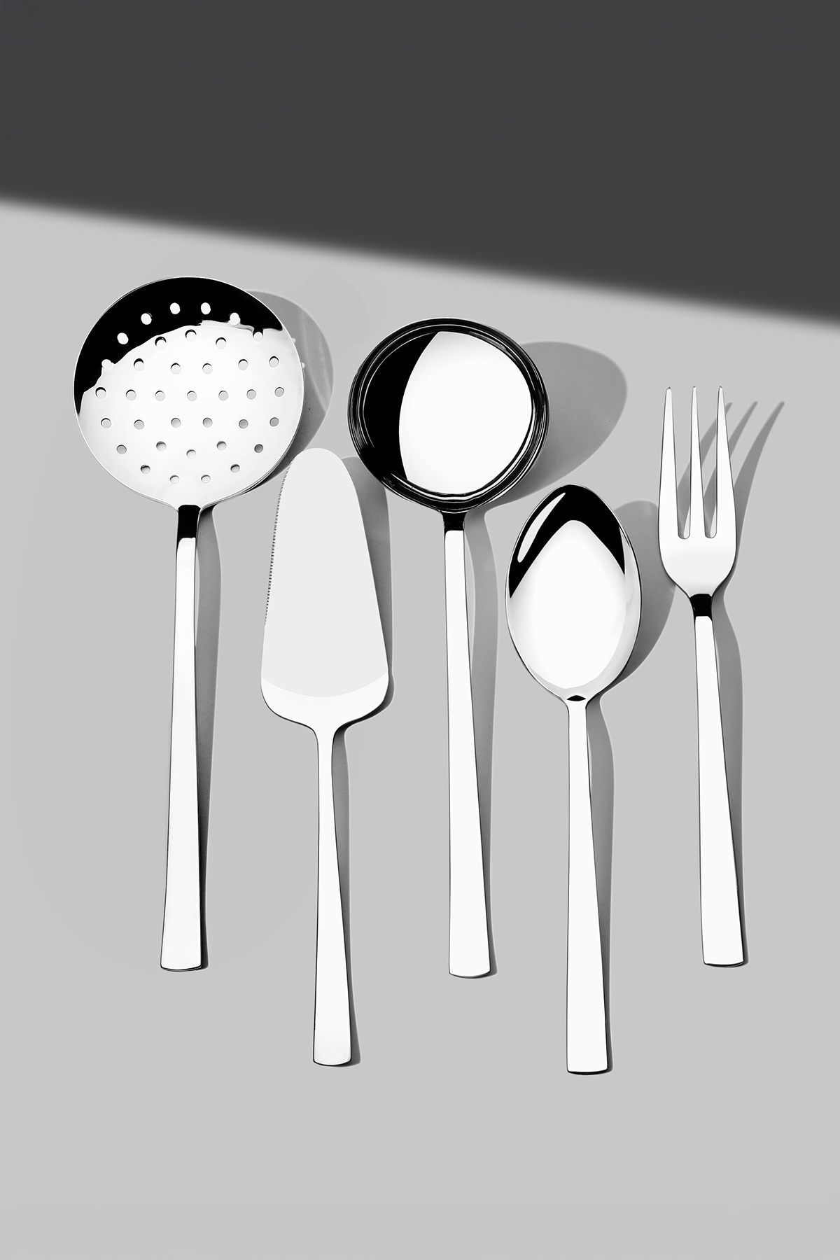 Deniz Plain 5-Piece Stainless Steel Service Set