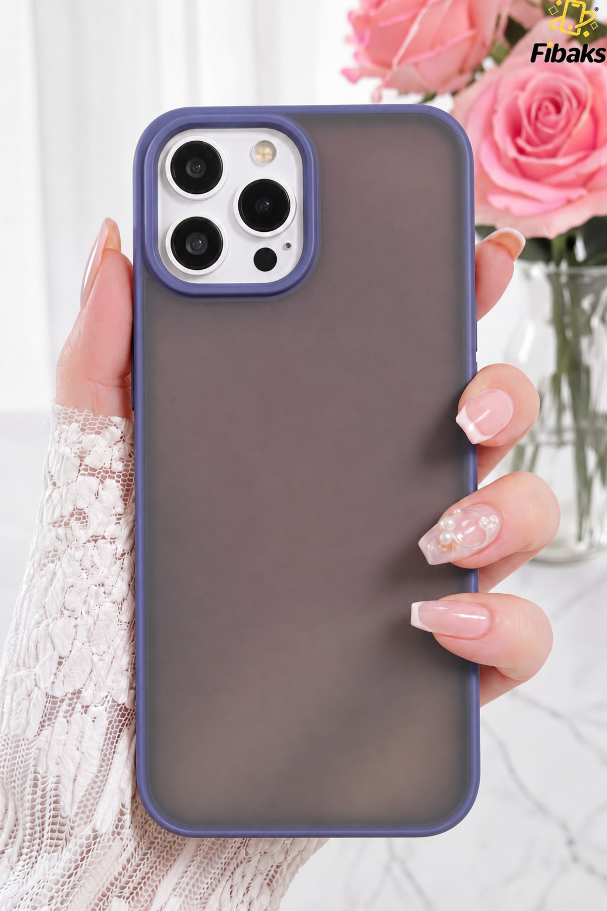 iPhone 14 Pro Case Metal Frame Color Frosted Transparent Cover with Precise Button
