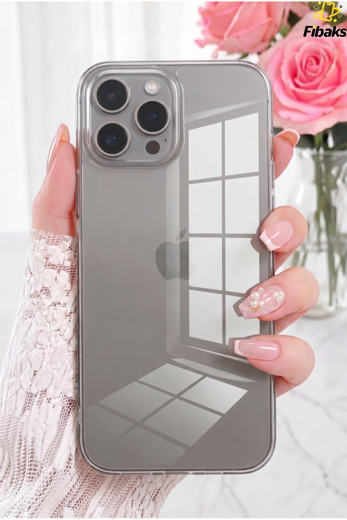 iPhone 15 Pro Kılıf Renksiz Şeffaf Yumuşak Ince Esnek Silikon Kapak 3
