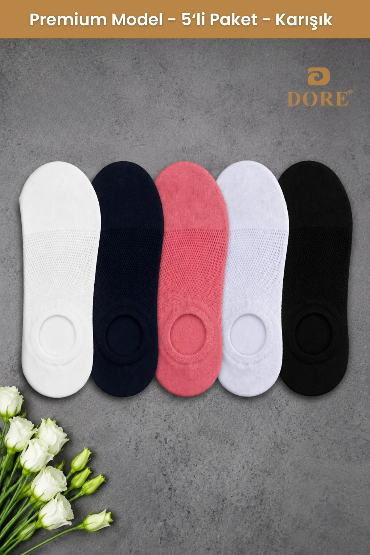 Original 5 Pairs Summer Luxury Modal Ultra Comfort Sports Shoes Seamless Invisible Short Socks