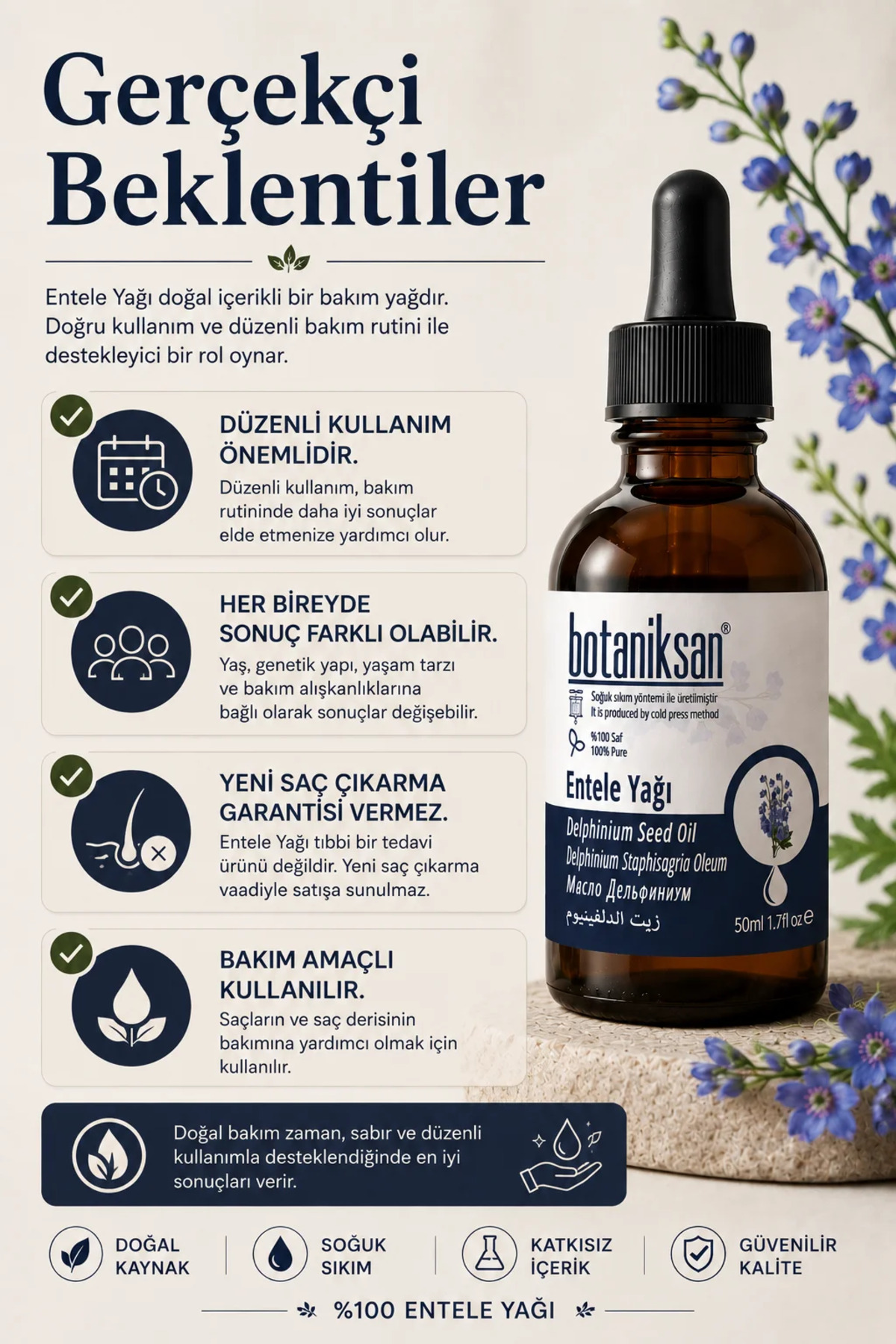روغن مراقبت از مو انتله ۵۰ میلی‌لیتر، ۱۰۰٪ خالص طبیعی، بدون افزودنی و پرس سرد — روغن انتله ۵۰ میلی‌لیتر — تصویر 4 از 8
