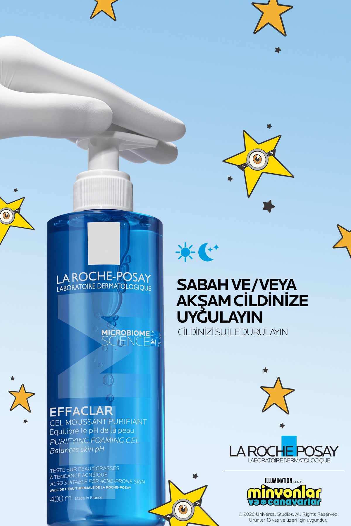 Yağlı ve Akneye Eğilim Gösteren Cilt Tipleri İçin Effaclar Yüz Temizleyici ve Arındırıcı Jel 400 ml — 3337872411991 — تصویر 6 از 7