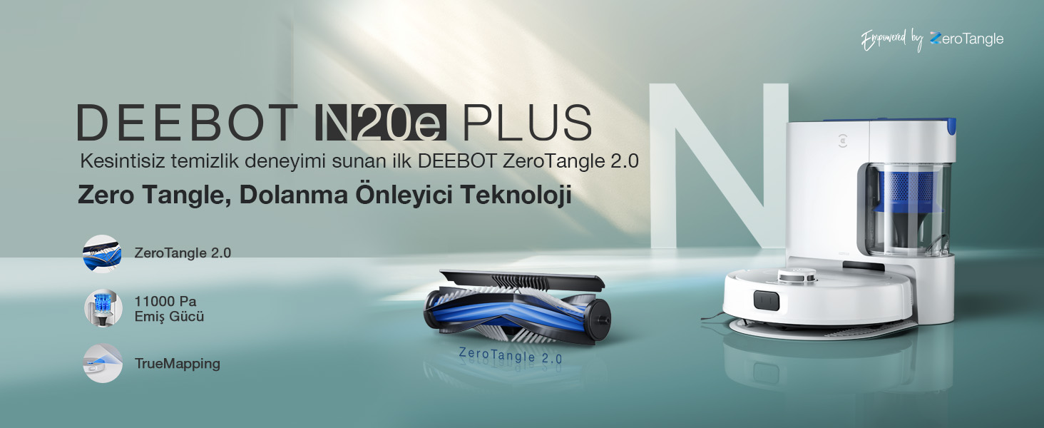 Ecovacs Deebot N20e Plus Robot Süpürge ve Paspas