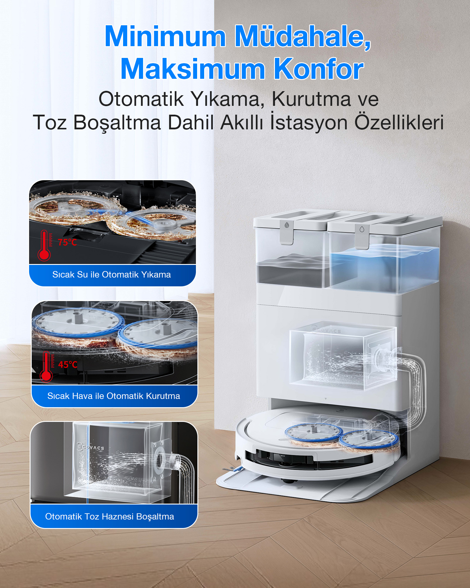 ECOVACS Deebot T50S Omni Robot Süpürge