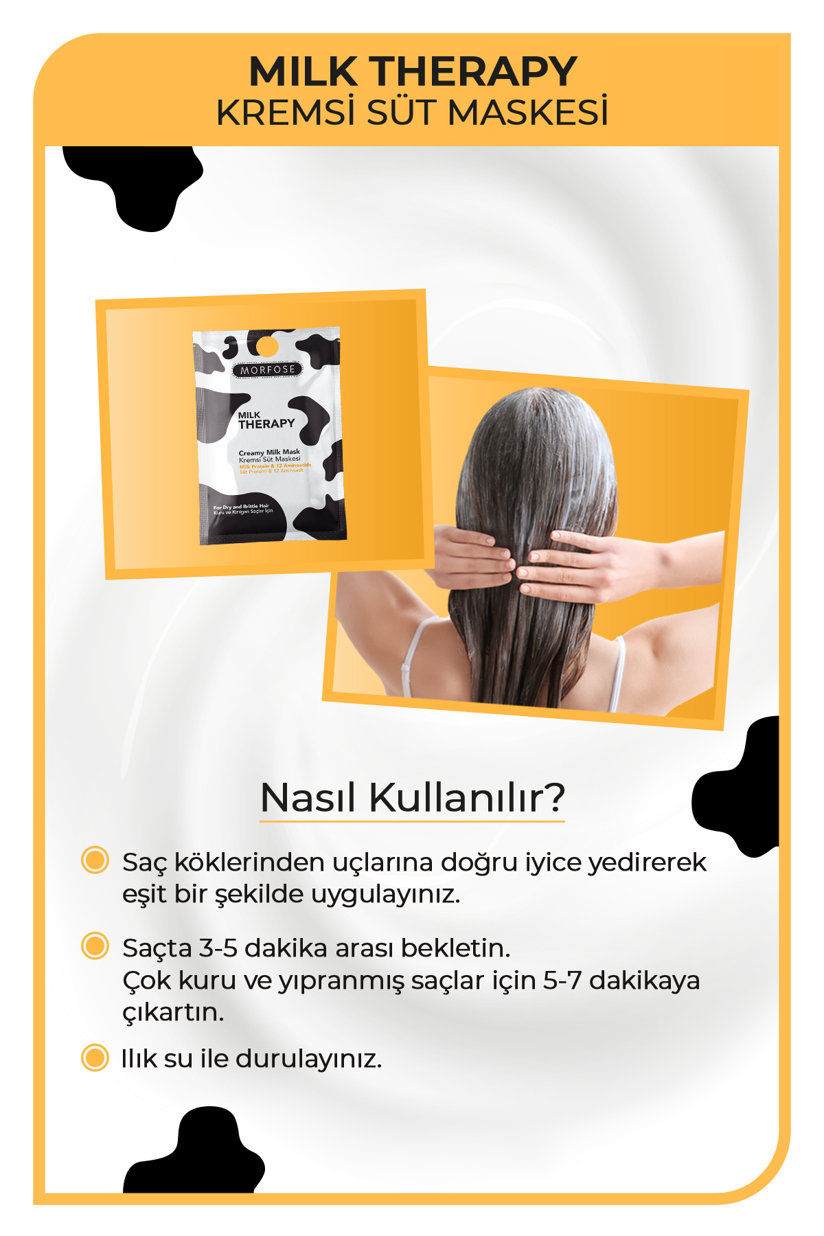 Milk Therapy Saç Maskesi 25 ml 10 Adet — MI00000460 — تصویر 4 از 5