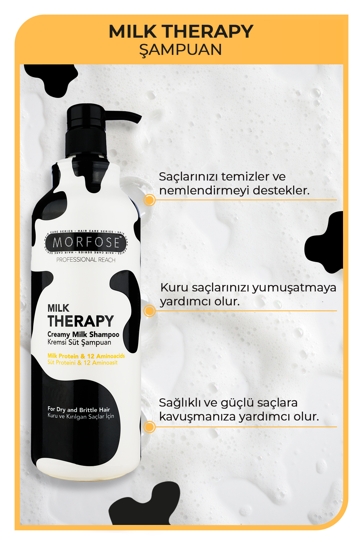K-Milk Therapy Şampuan 1000 ml+Milk Keratin Saç Bakım Kremi 1000 ml — MI00000494 — تصویر 5 از 6