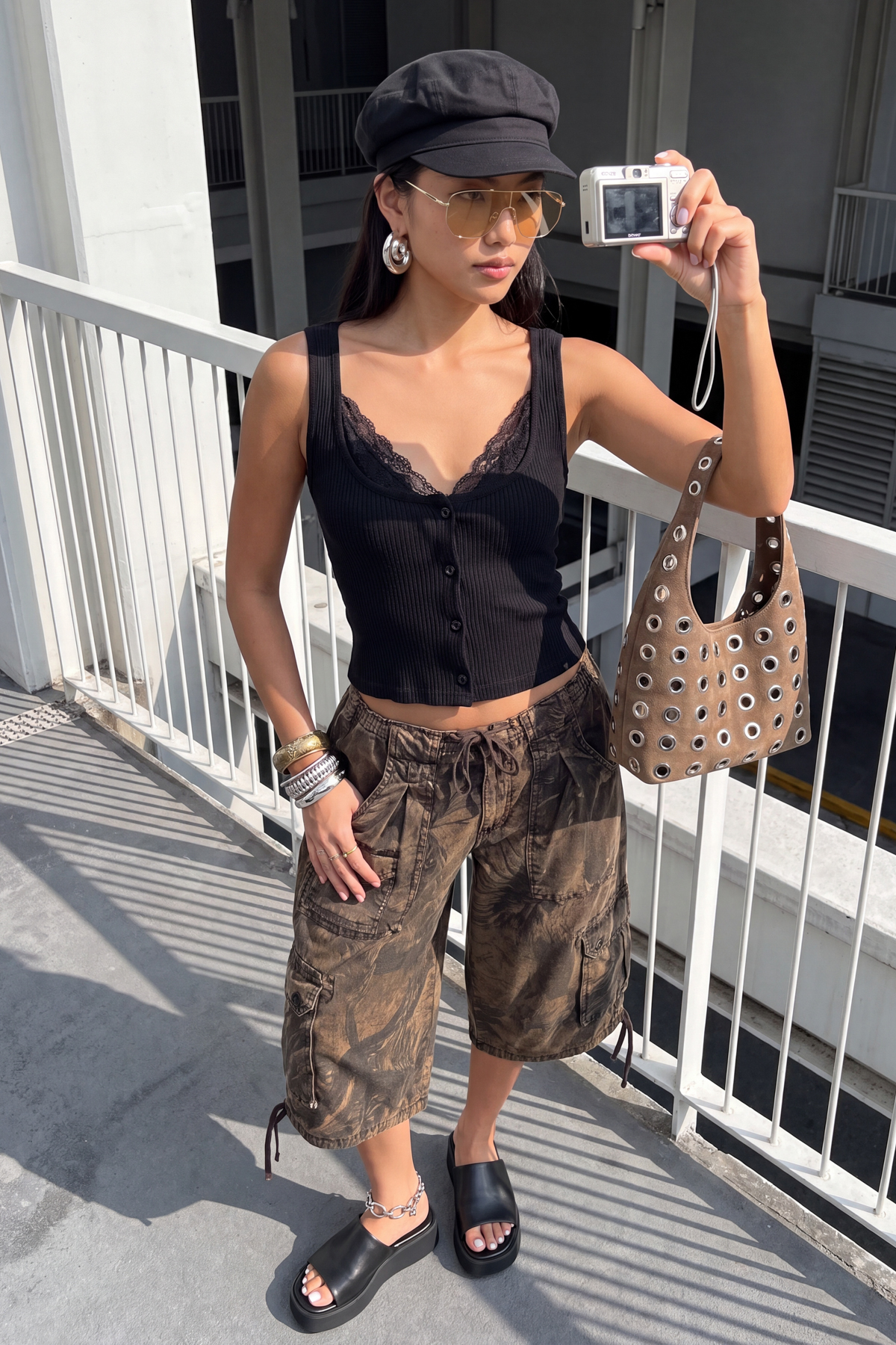 Trendyolmilla Siyah Düz Fitted Havuz Yaka Kolsuz Dantel Detaylı Crop Fitilli Esnek Örme Bluz TWOAW27BZ00209