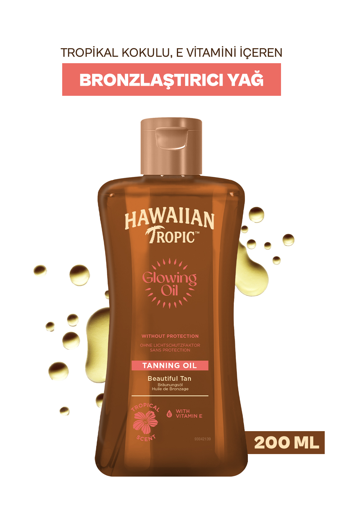 Glowing Oil Parlaklık Ve Işıltı Etkili Bronzlaştıcı Yağ -200ml — 200 mL