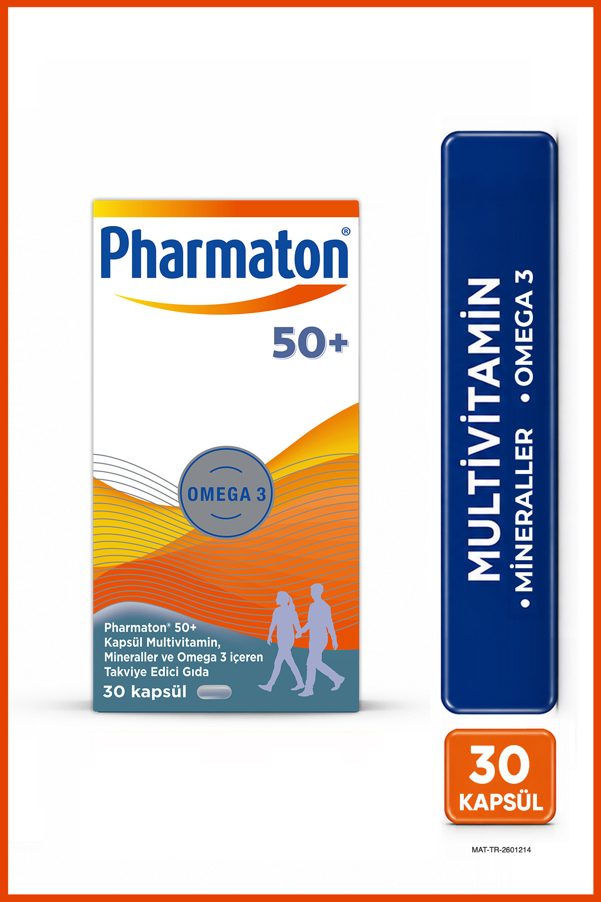50+ Multivitamin ve Mineral Desteği Omega 3 Enerji* 30 Tablet