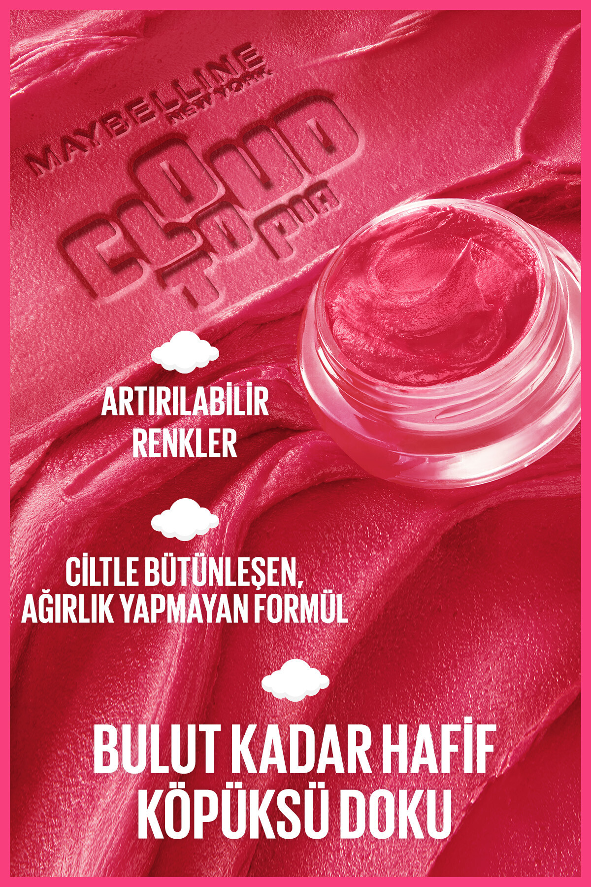 Cloudtopia Köpük Dokulu Mat Allık & Ruj 01 Twilight Berry — زرشکی MYBCLOUDALLIKRUJ — تصویر 4 از 8