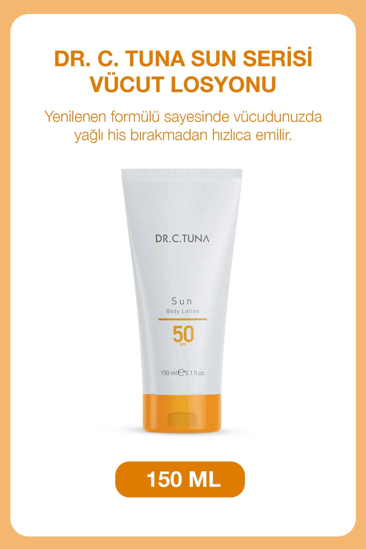 Farmasi Dr. C. Tuna Sun Serisi Vücut Losyonu 150 ml