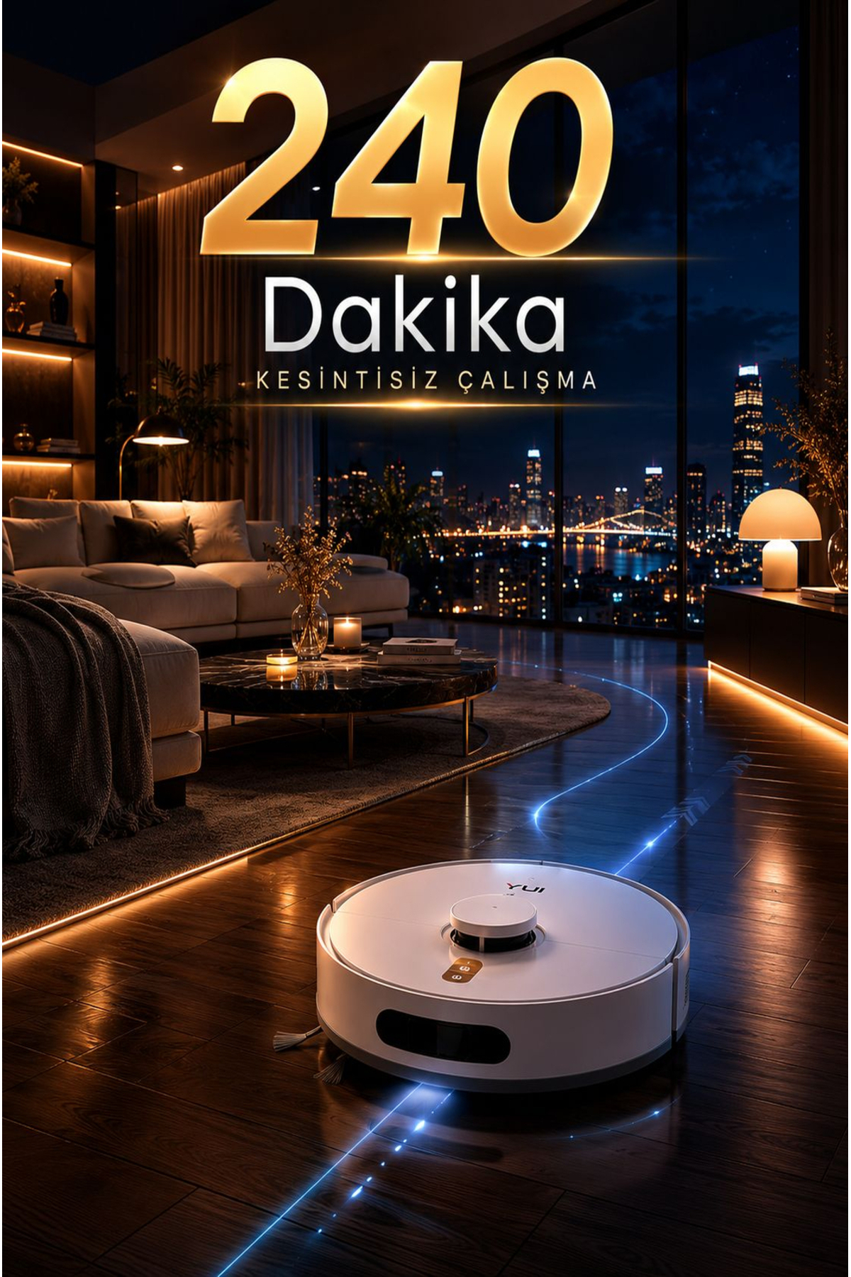 RS16 Pro 15.000 Pa Akıllı Robot Vacuum & Mop Süpürge Beyaz (YUI TÜRKİYE GARANTİLİ) 5