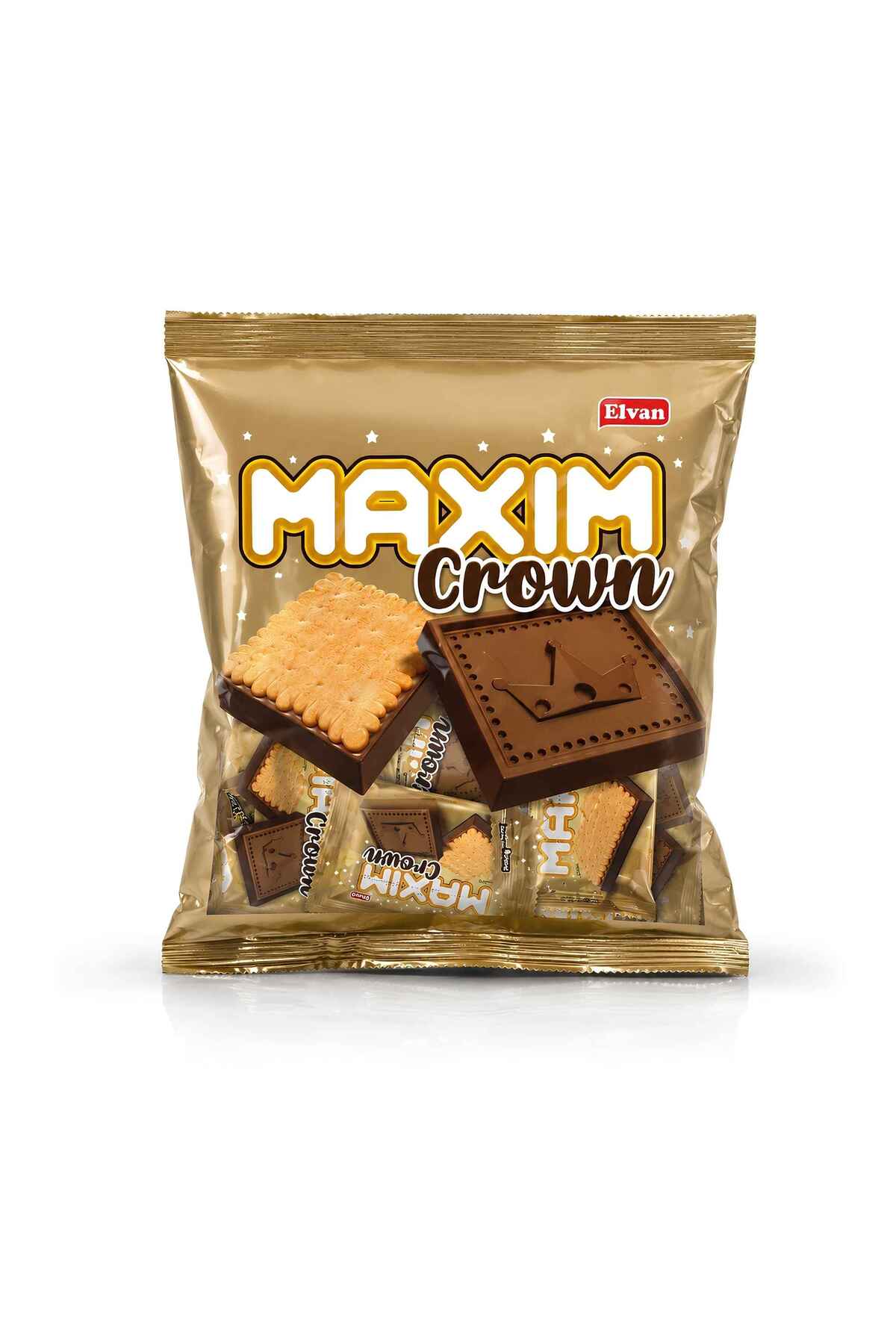 Elvan Maxim Crown Kakaolu Bisküvi 275 Gram (1 Paket)