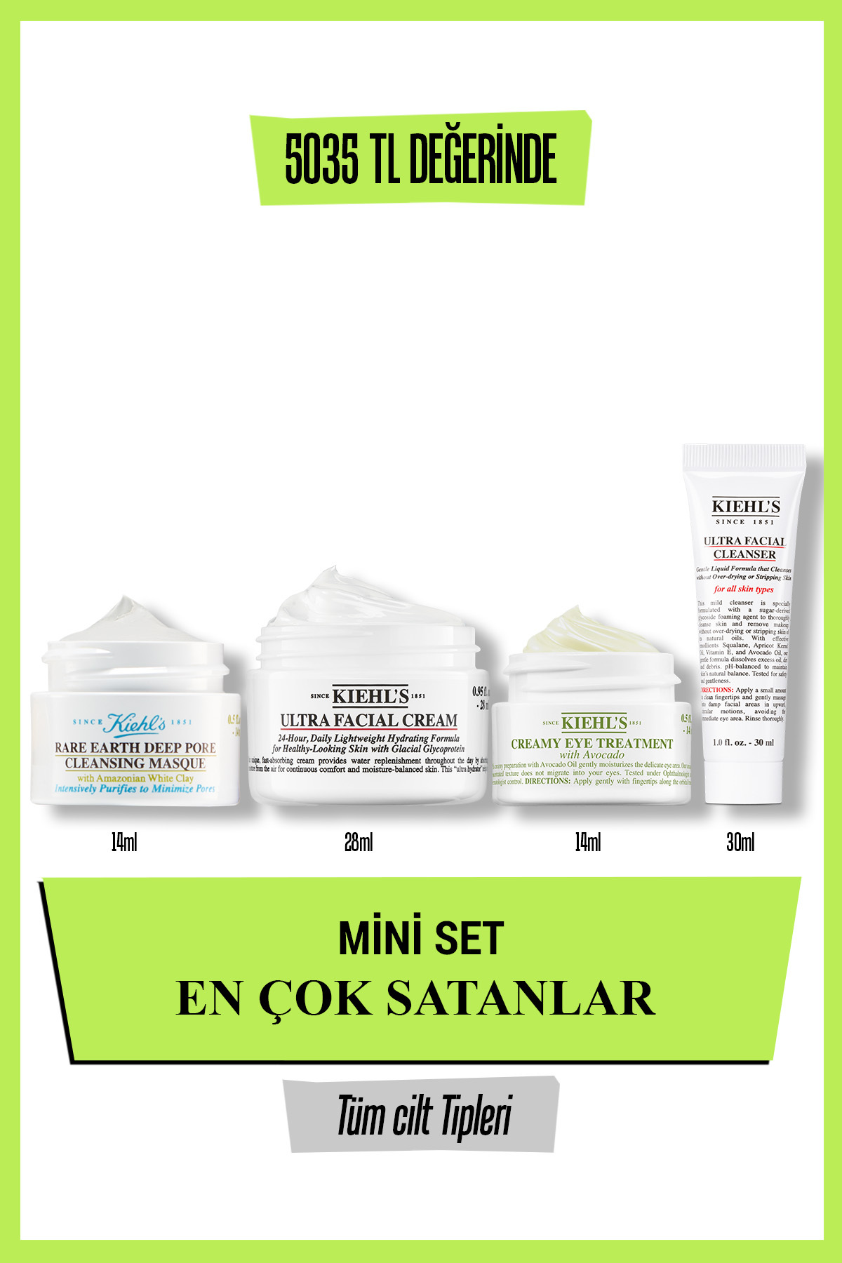 Kiehl's En Çok Satanlar Mini Cilt Bakım Seti — VB829240