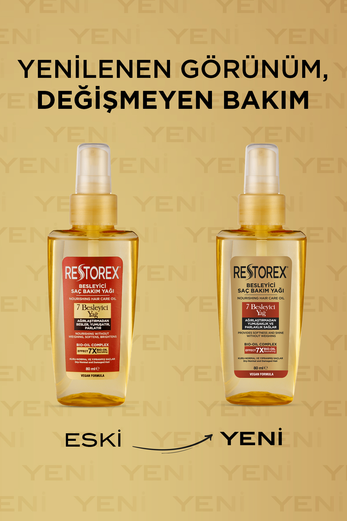 7 Besleyici Saç Bakım Yağı 80 ml - Parlaklık ve İpeksi Yumuşaklık - Kuru, Normal ve Yıpranmış Saçlar — 8680512633686 — تصویر 2 از 6