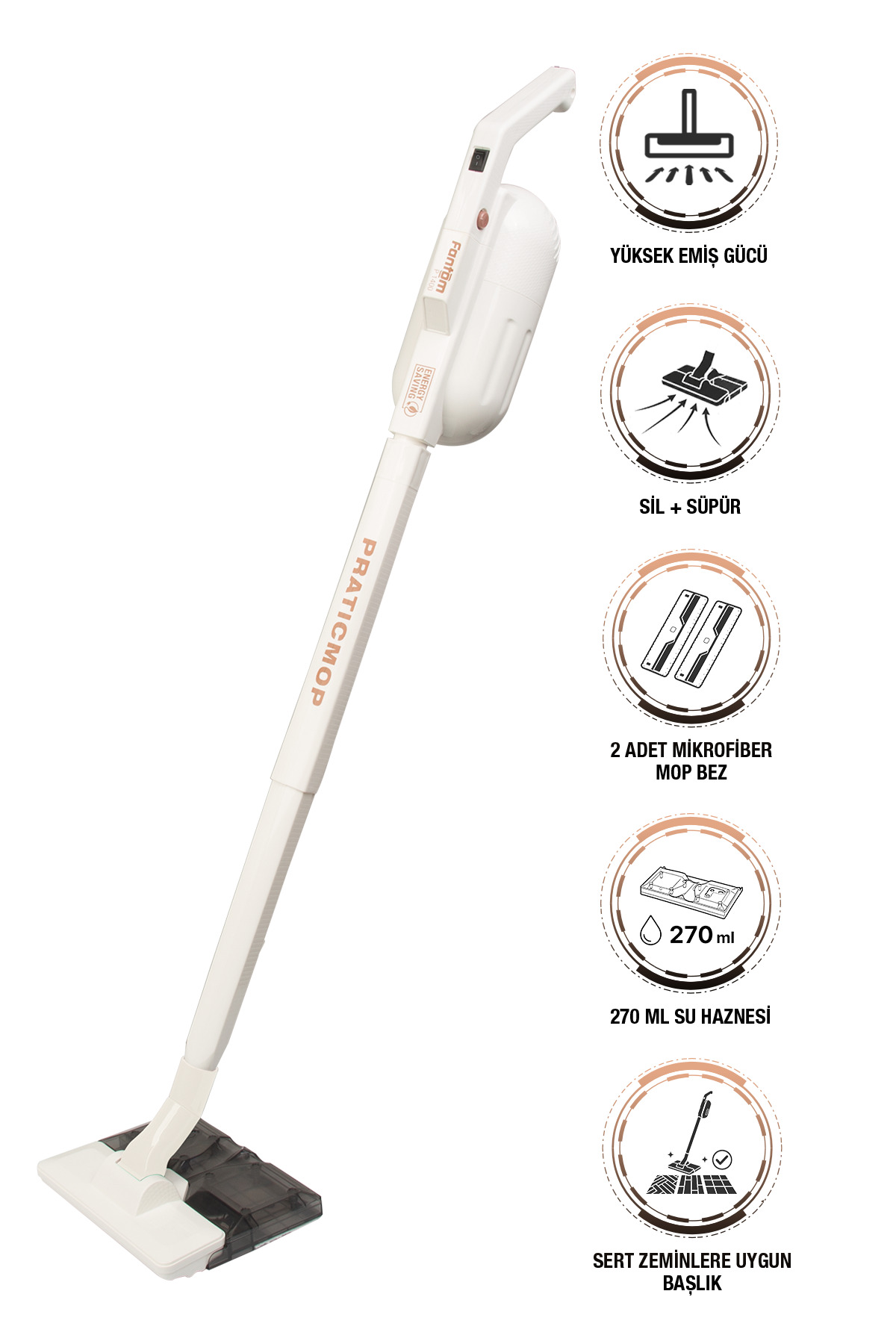 Pratıc Mop P 1400 Vacuum Cleaner Cream