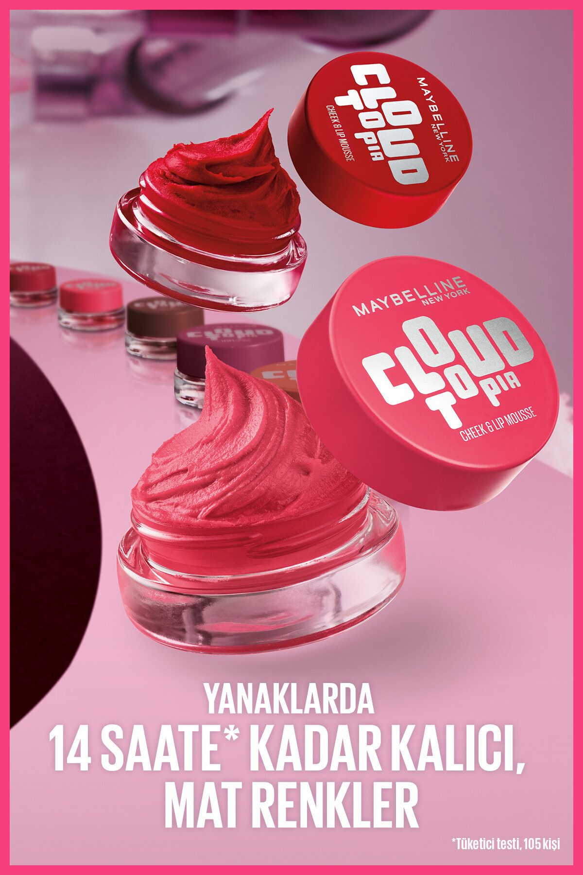 Cloudtopia Köpük Dokulu Mat Allık & Ruj 01 Twilight Berry — زرشکی MYBCLOUDALLIKRUJ — تصویر 5 از 8