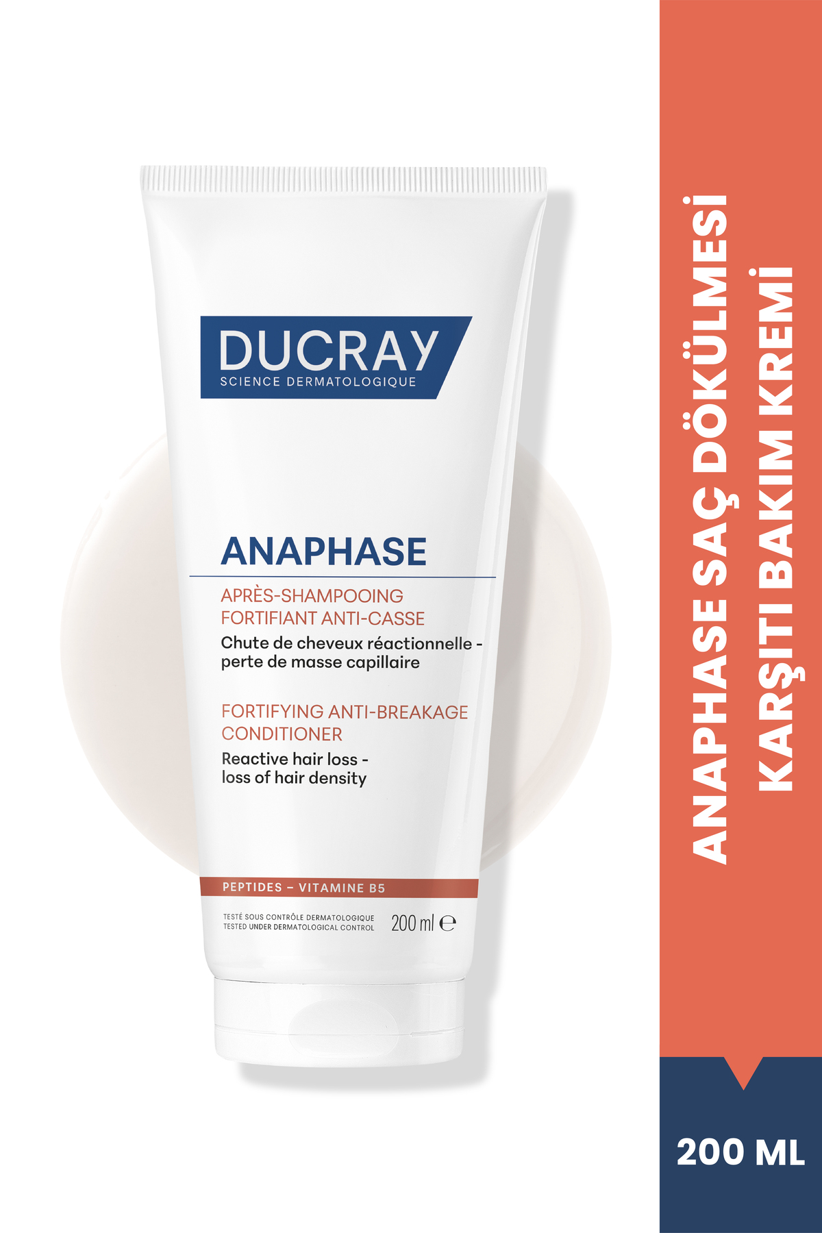 Ducray Anaphase Saç Dökülmesine Karşı Saç Kremi Yoğunlaştırıcı ve Güçlendirici Saç Bakımı 200 ml — 3282770073683