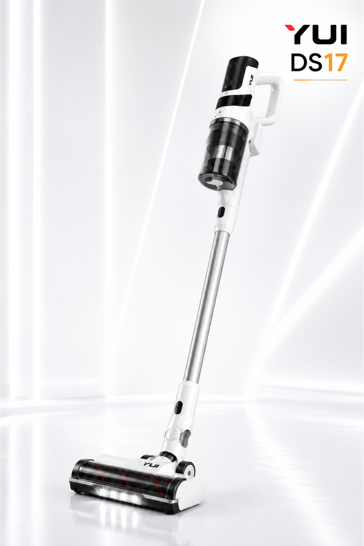 DS17 25,000 Pa 350W DC Motor 3 Stage HEPA Filter Rechargeable Upright Vacuum Cleaner